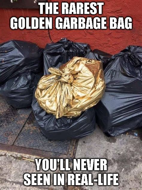 golden garbage bag meme.